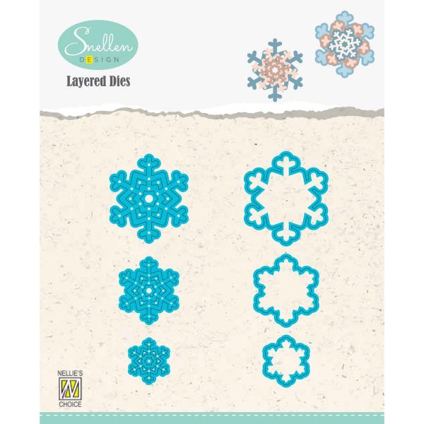 Nellie's Choice - Layered Dies - " Snowflakes 05 " - Stanze