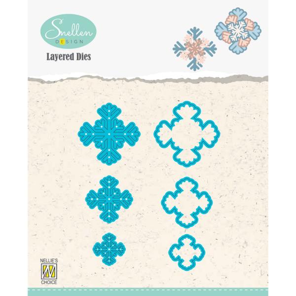 Nellie's Choice - Layered Dies - " Snowflakes 04 " - Stanze