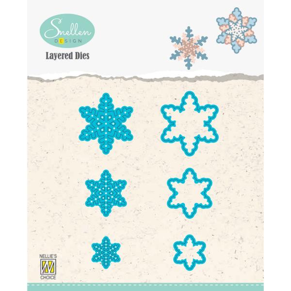 Nellie's Choice - Layered Dies - " Snowflakes 01 " - Stanze