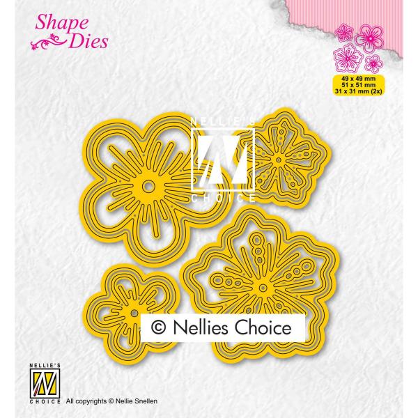 Nellie's Choice - Shape Dies - "  Flowers " - Stanze