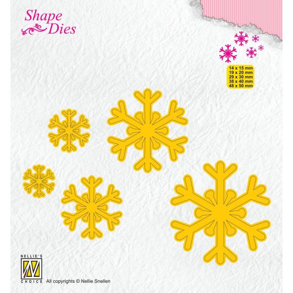 Nellie's Choice - Shape Dies - " Snowflakes " - Stanze