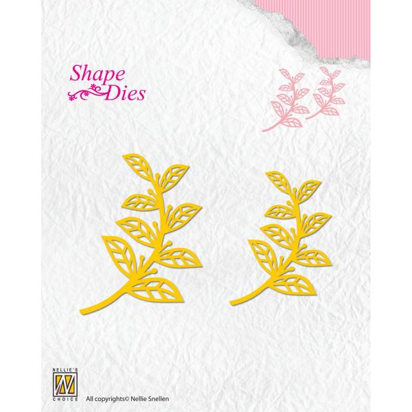 Nellie's Choice - Shape Dies - "  Leaves-2 " - Stanze