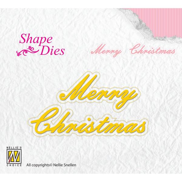 Nellie's Choice - Shape Dies - "  Merry Christmas " - Stanze