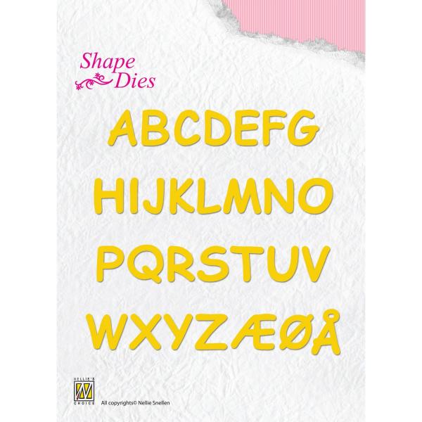 Nellie's Choice - Shape Dies - " Alphabet (Capitals) " - Stanze