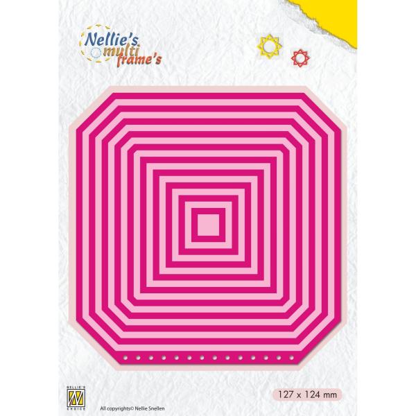 Nellie's Choice - Multiframe Dies - "  Booklet: Square " - Stanze