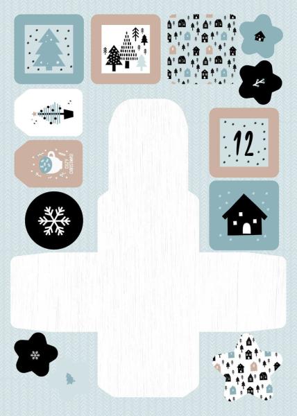 Studio Light - Scandinavian Christmas - DIY Advent Calendar - Kit