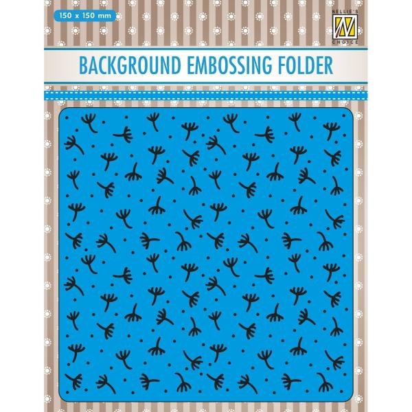 Nellie's Choice - Background Embossing Folder - " Fluff " - Prägefolder