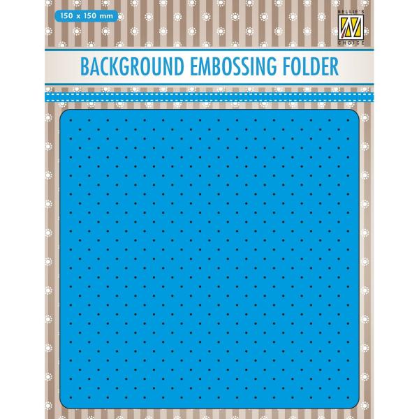 Nellie's Choice - Background Embossing Folder - "  Small Dots " - Prägefolder