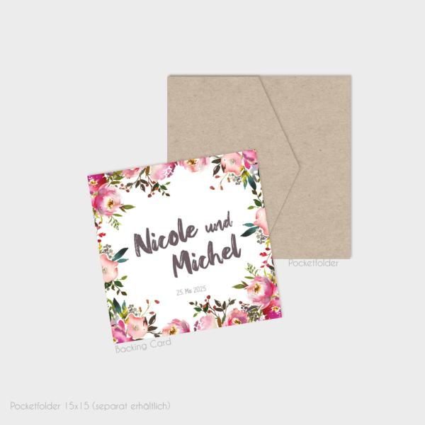 Einlegekarten-Bundle "Pink Bunch" Quadrat