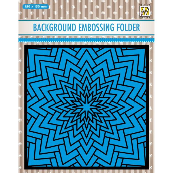 Nellie's Choice - Background Embossing Folder - "  Big Star " - Prägefolder