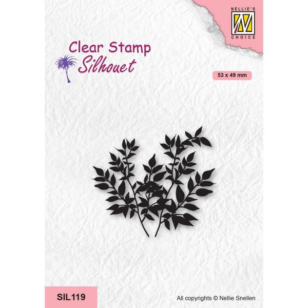 Nellie's Choice - Silhouet Clear Stamp - "  Crowns of Tree Ficus " - Stempel