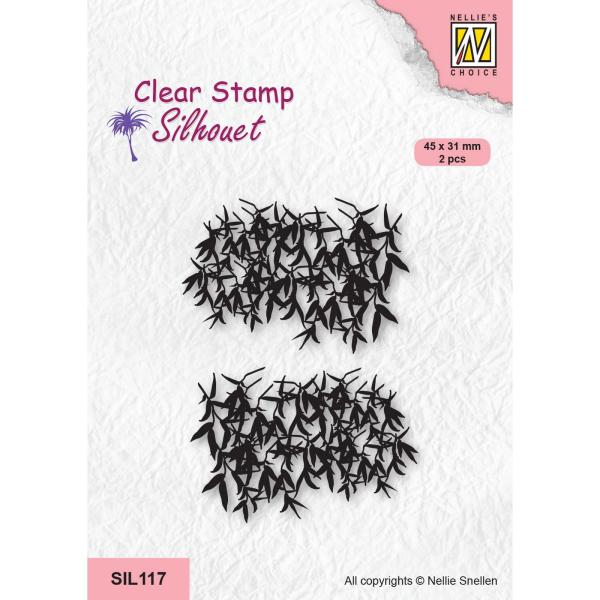 Nellie's Choice - Silhouet Clear Stamp - "  Crowns of Tree Willow " - Stempel