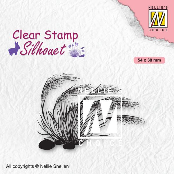 Nellie's Choice - Silhouet Clear Stamp - "  Blooming Grass-3 " - Stempel