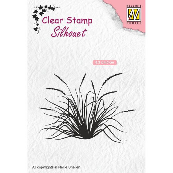 Nellie's Choice - Silhouet Clear Stamp - "  Blooming Grass-2 " - Stempel