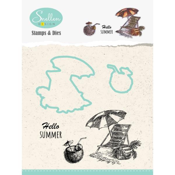 Nellie's Choice - Dies & Stamp Set - "  Holiday Chair " - Stanze & Stempel