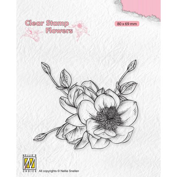 Nellie's Choice - Flowers Clear Stamp - "  Magnolia Flower " - Stempel