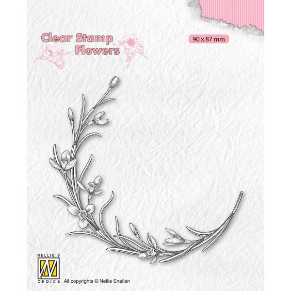 Nellie's Choice - Flowers Clear Stamp - "  Blooming Twig " - Stempel