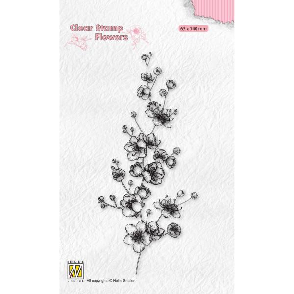 Nellie's Choice - Flowers Clear Stamp - "  Blooming Branch Blossom " - Stempel