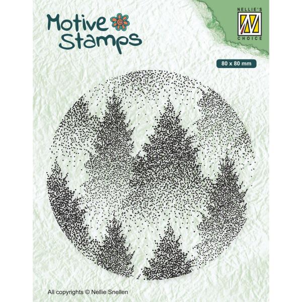 Nellie's Choice - Motive Stamps -  Clear Stamp - "  Misty Forest " - Stempel