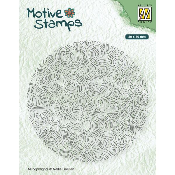 Nellie's Choice - Motive Stamps -  Clear Stamp - "  Flower Power " - Stempel