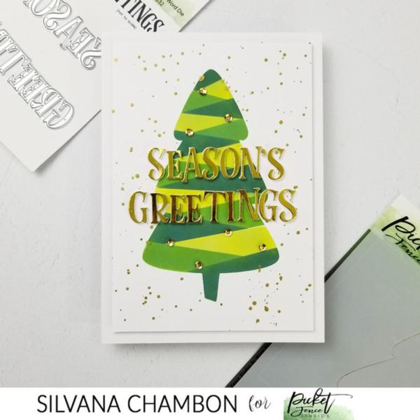 Picket Fence Studios - Dies - " Season's Greetings " - Stanze (PFSD-332)