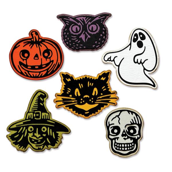 Sizzix Thinlits Craft Die-Set -  Retro Halloween 