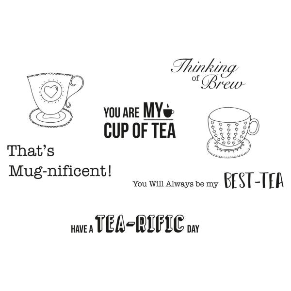 Sizzix Clear Stamps - Set Tea-rific