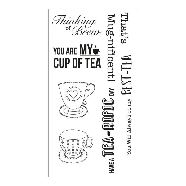 Sizzix Clear Stamps - Set Tea-rific