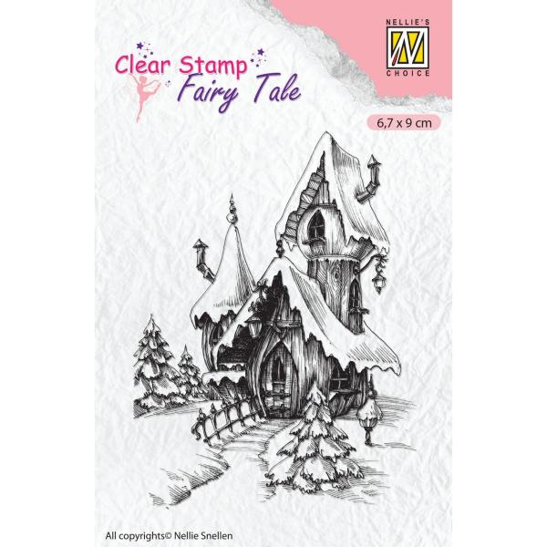 Nellie's Choice - Fairy Tale  Clear Stamp - "  Fairy Winter Castle " - Stempel