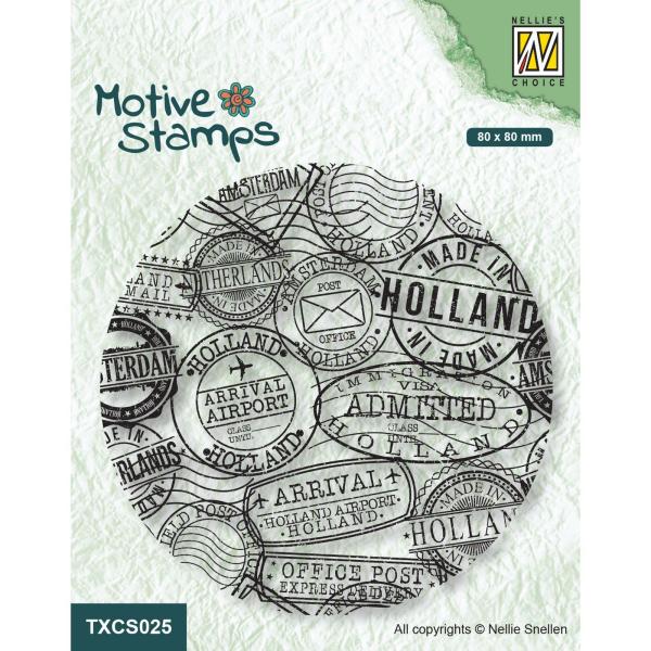 Nellie's Choice - Motive Stamps -  Clear Stamp - "  Postmarks " - Stempel