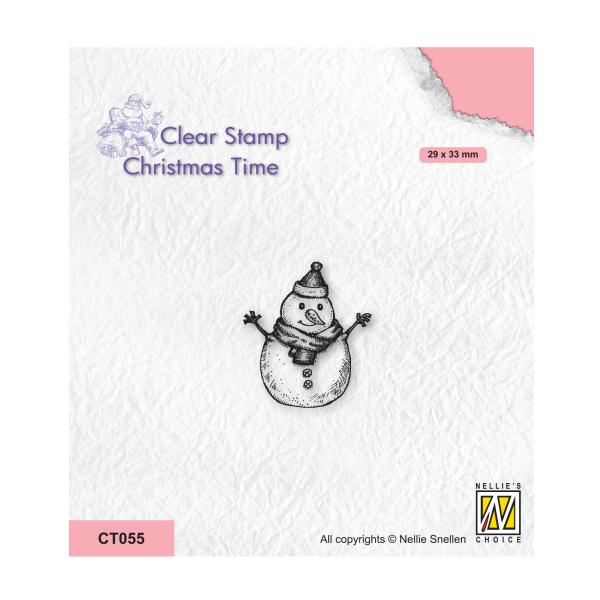 Nellie's Choice - Christmas Tree Clear Stamp - "  Snowman-3 " - Stempel