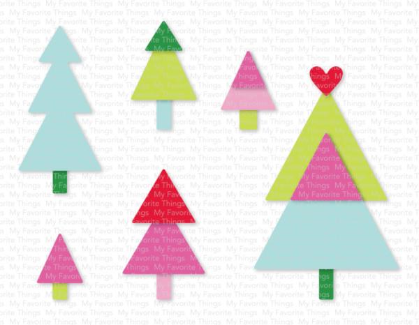 My Favorite Things Die-namics "Cool Christmas Trees" | Stanzschablone | Stanze | Craft Die