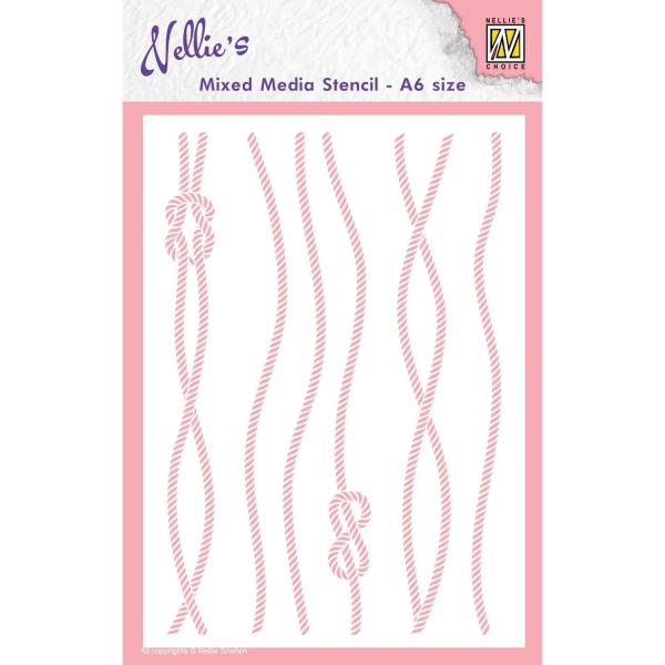 Nellie's Choice - Stencil A6 - "  Rope " - Schablone