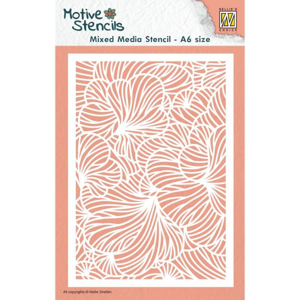 Nellie's Choice - Stencil A6 - "  Leaves " - Schablone