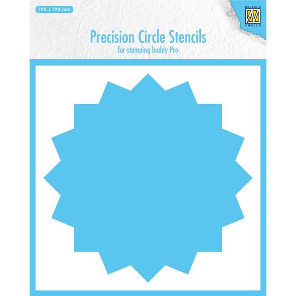 Nellie's Choice - Precision Circle Stencil  - "  16-Point Circle " - Schablone