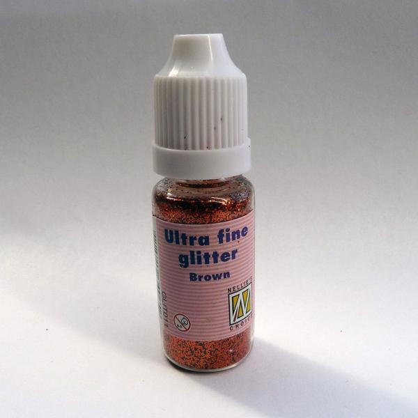 Nellie Snellen - Glitter Ultra Fine - "  Brown " - Glitzer