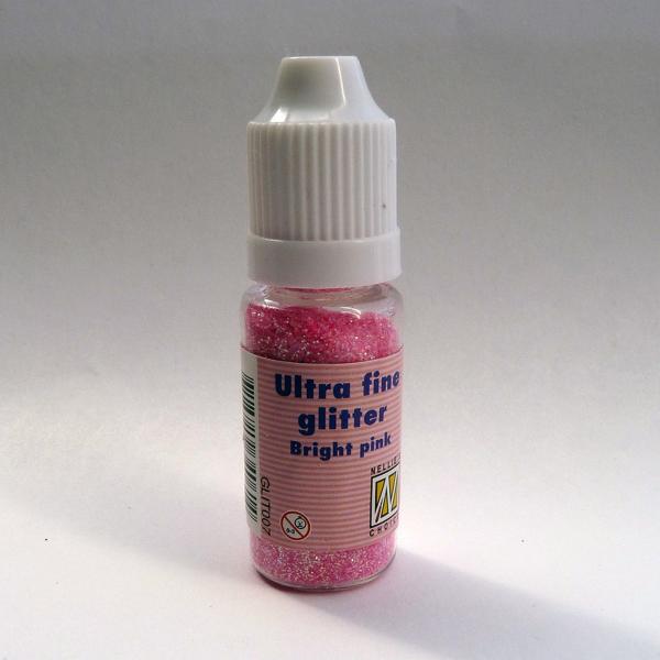 Nellie Snellen - Glitter Ultra Fine - "  Bright Pink " - Glitzer