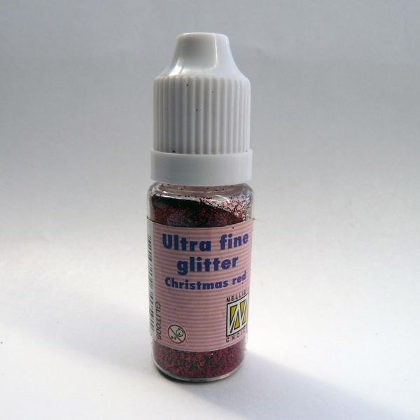 Nellie Snellen - Glitzerpulver "Darkred" Glitter Ultra Fine