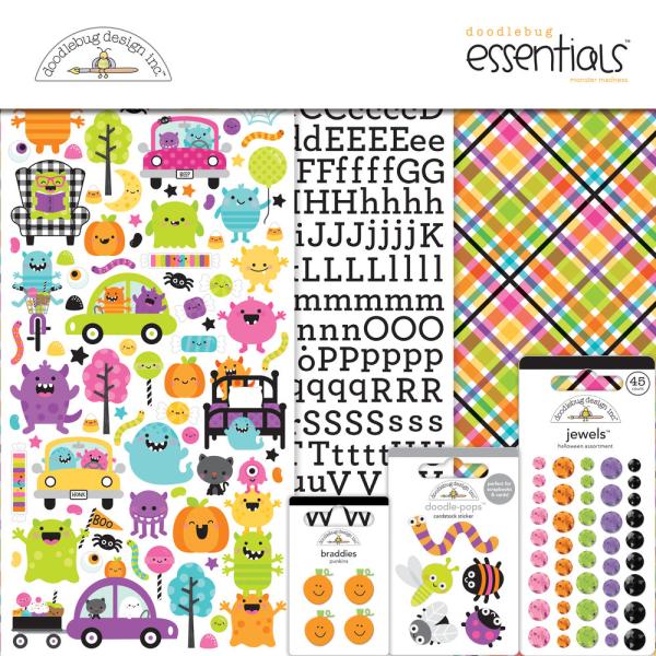 Doodlebug Design Monster Madness  Essential Kit 