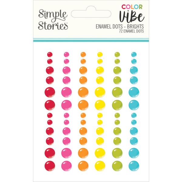 Simple Stories  Brights  Enamel Dots