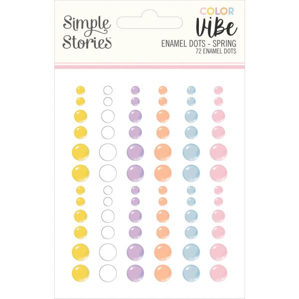 Simple Stories Spring Enamel Dots