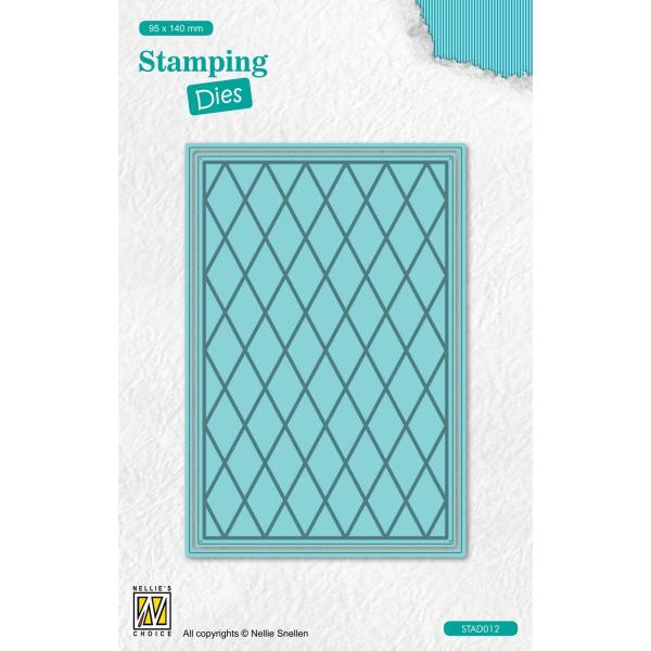 Nellie's Choice - Stamping Dies - "  Rectangle Lattice " - Stanze