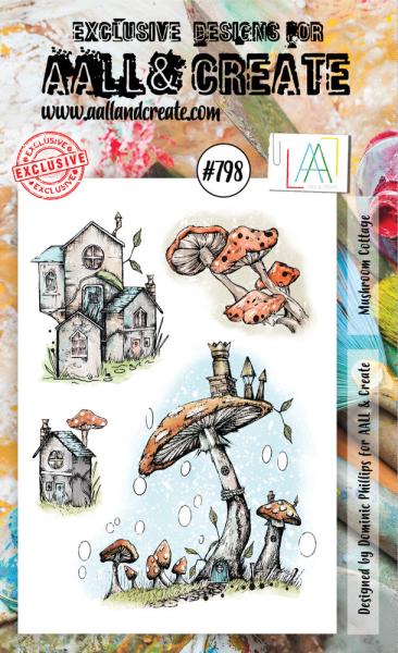 AALL and Create - Stamp -  Mushroom Cottage  - Stempel A6