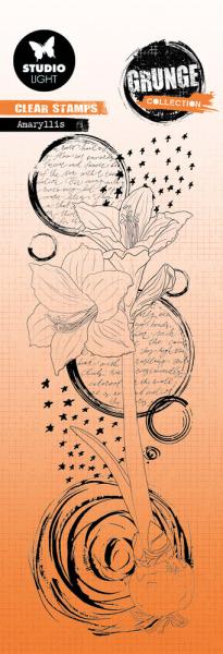 Studio Light - Clear Stamp Grunge collection -  Amaryllis  - Stempel