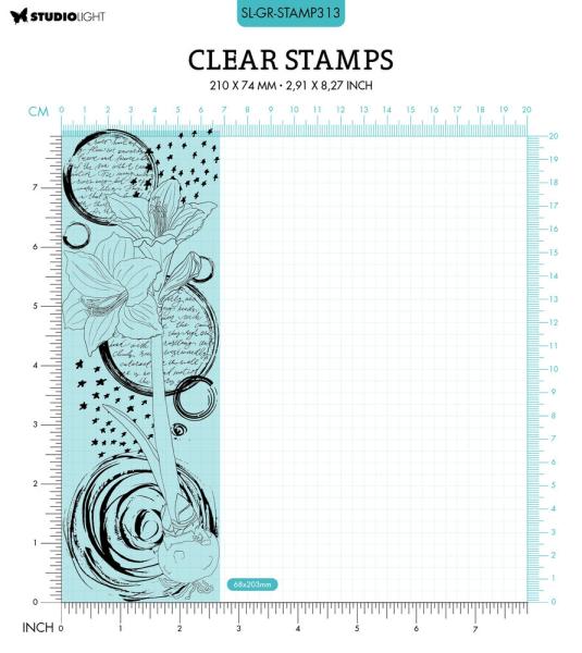 Studio Light - Clear Stamp Grunge collection -  Amaryllis  - Stempel