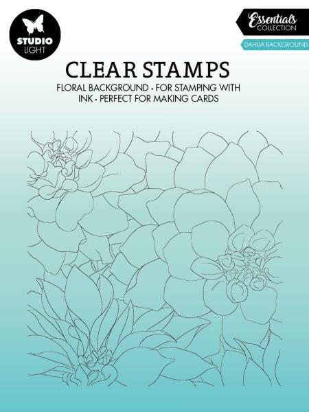 Studio Light - Clear Stamps - "Dahlia Background " - Stempel 