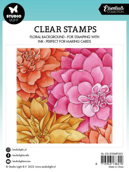 Studio Light - Clear Stamps - "Dahlia Background " - Stempel 