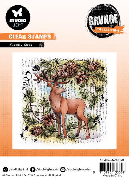 Studio Light - Clear Stamp Grunge collection -  Forest Deer  - Stempel