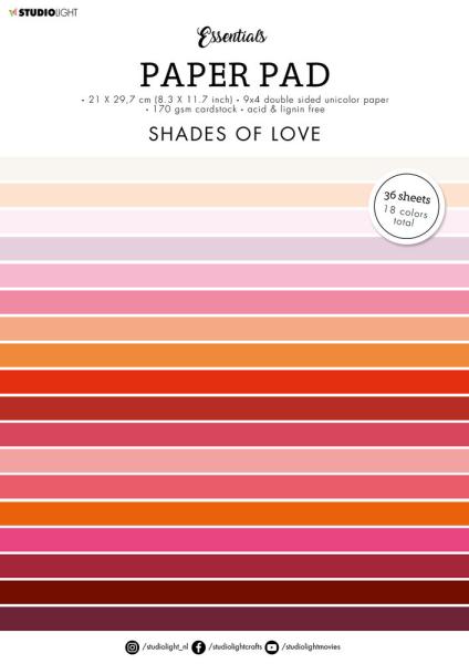 Studio Light - Paper Pad - Shades Of Love 