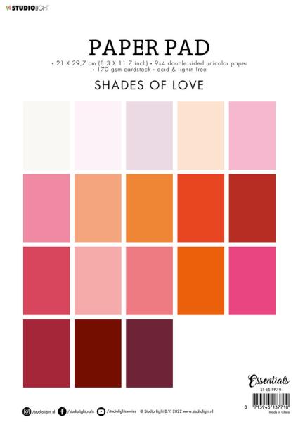 Studio Light - Paper Pad - Shades Of Love 